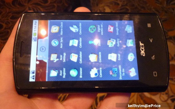 Acer Liquid 發佈!1GHz CPU 的 Android 機 Acer Liquid 發佈!1GHz CPU 的 Android 機