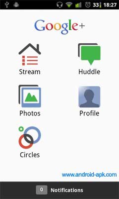 Android Google Plus d