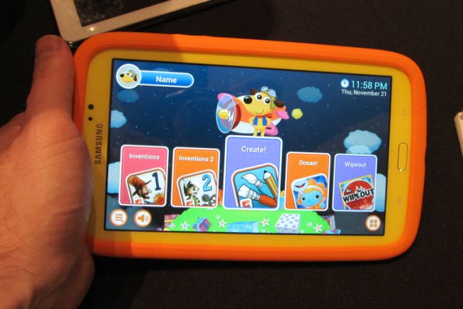 小朋友的卡哇伊平板:三星 galaxy tab 3 kids 试玩