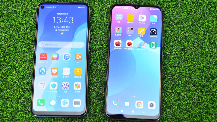 左:nova 7 SE 右:10 lite
