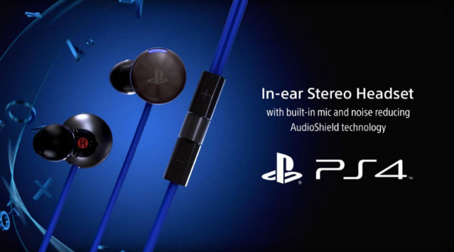 sony in ear stereo headset ps4